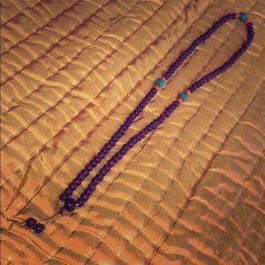 Unique beaded mala with turquoise